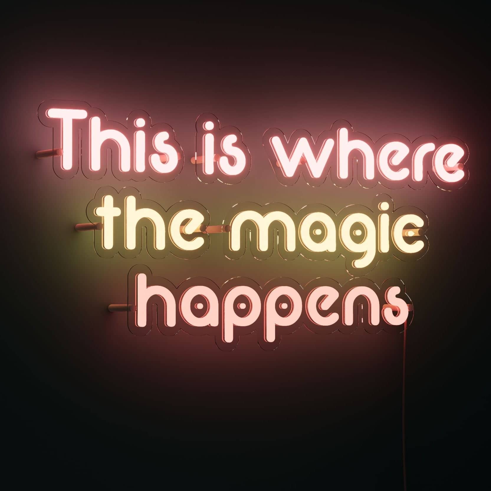 Love Neon Sign This Is Where the Magic Happens